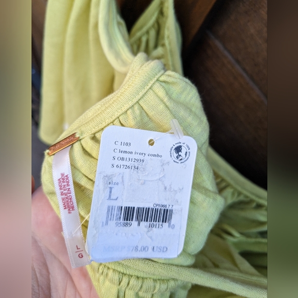 Free People On the Clouds top in Lemon Ivory - Picture 6 of 6